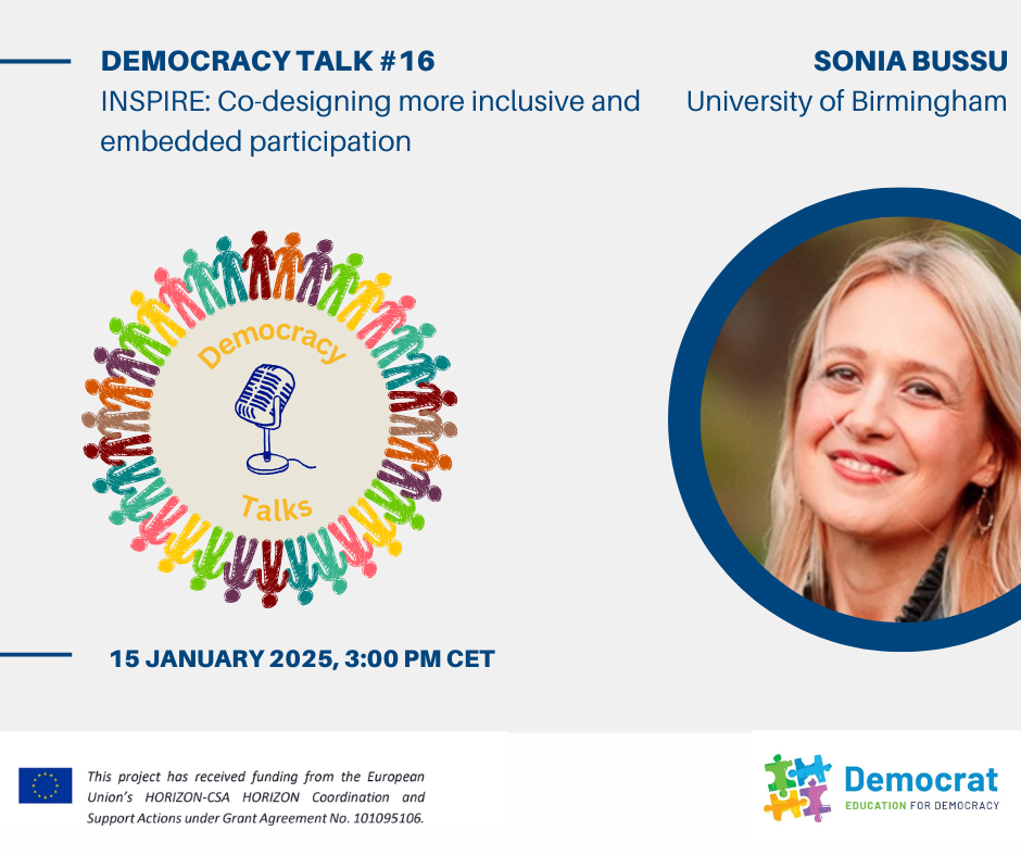 Democracy Forum 16: INSPIRE: Co-designing more inclusive and embedded participation